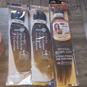 Pre-Stretched Synthetic Braid — Brown Ombre